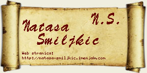 Nataša Smiljkić vizit kartica